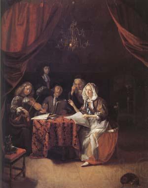 Godfried Schalcken A Family Concert (mk25 Germany oil painting art